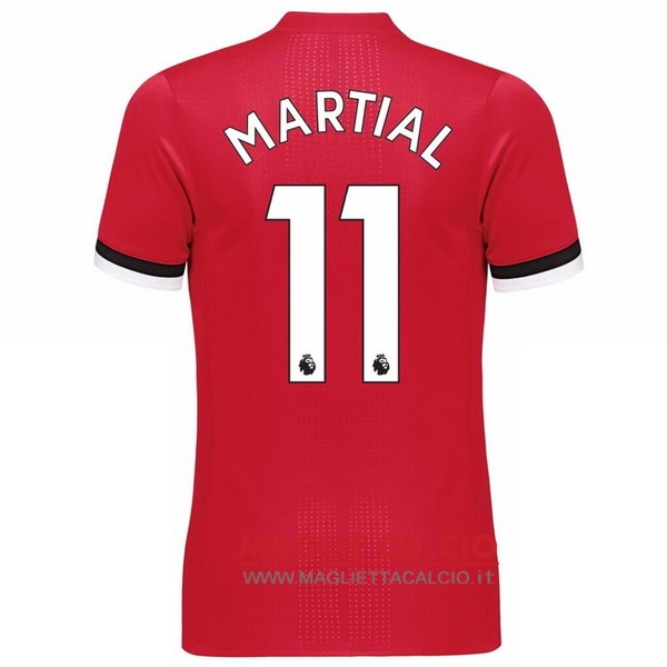 nuova maglietta manchester united 2017-2018 martial 11 prima